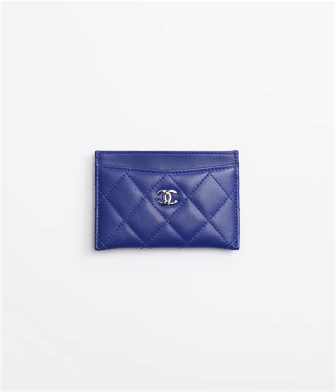 chanel boy card holder blue|Chanel small card holder price.